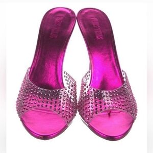 Paris Texas Fuchsia Studded Heels